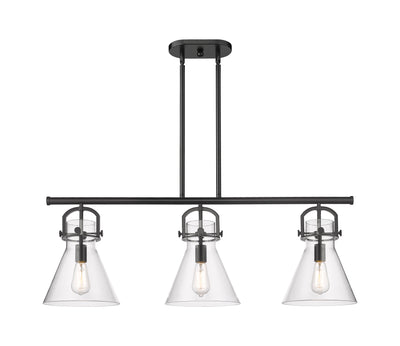 Downtown Urban Island Light Cast Brass