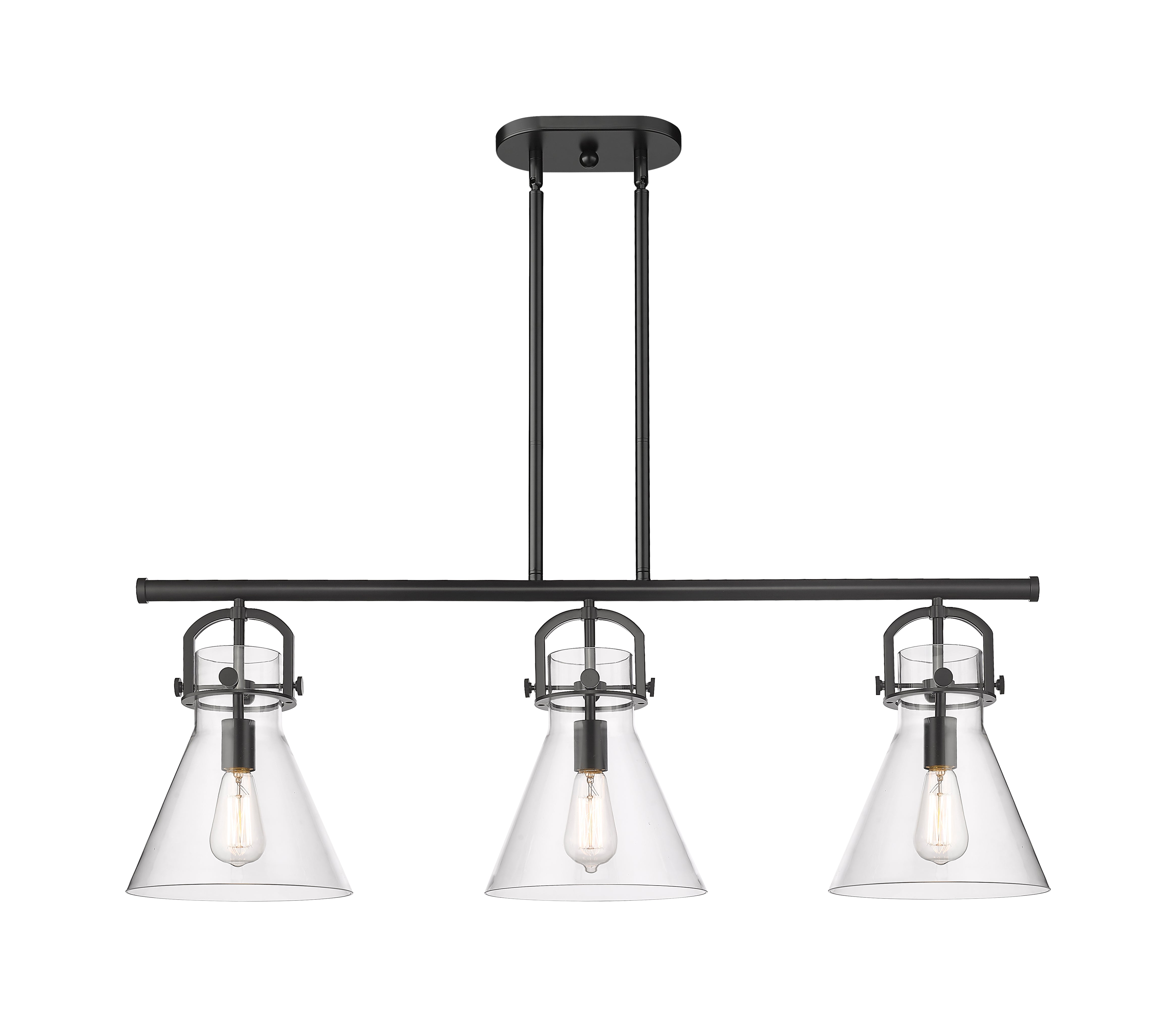 Downtown Urban Island Light Cast Brass