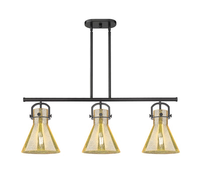 Downtown Urban Island Light Cast Brass