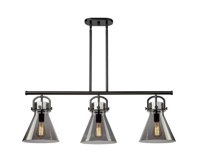 Downtown Urban Island Light Cast Brass