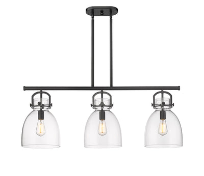 Downtown Urban Island Light Cast Brass