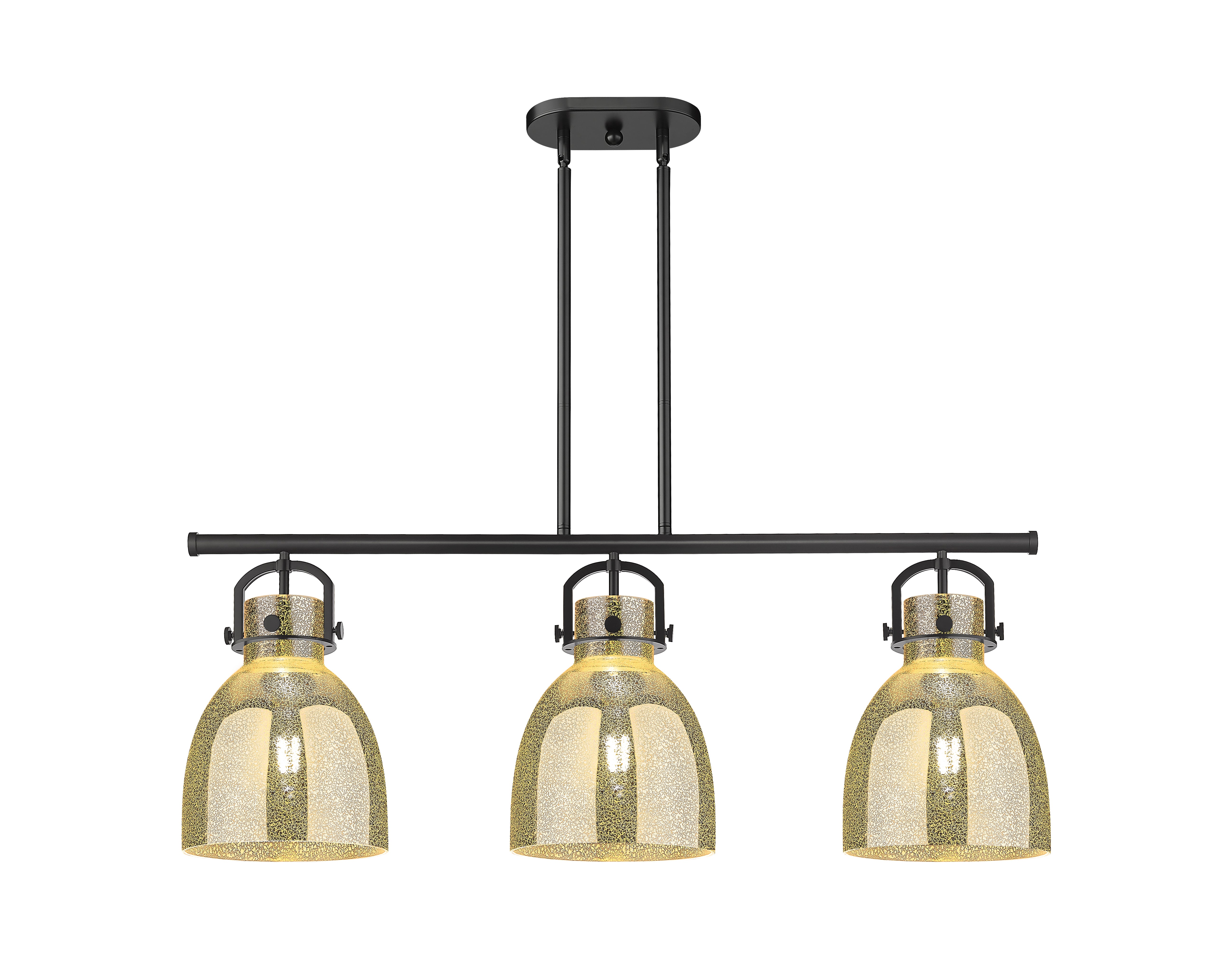 Downtown Urban Island Light Cast Brass