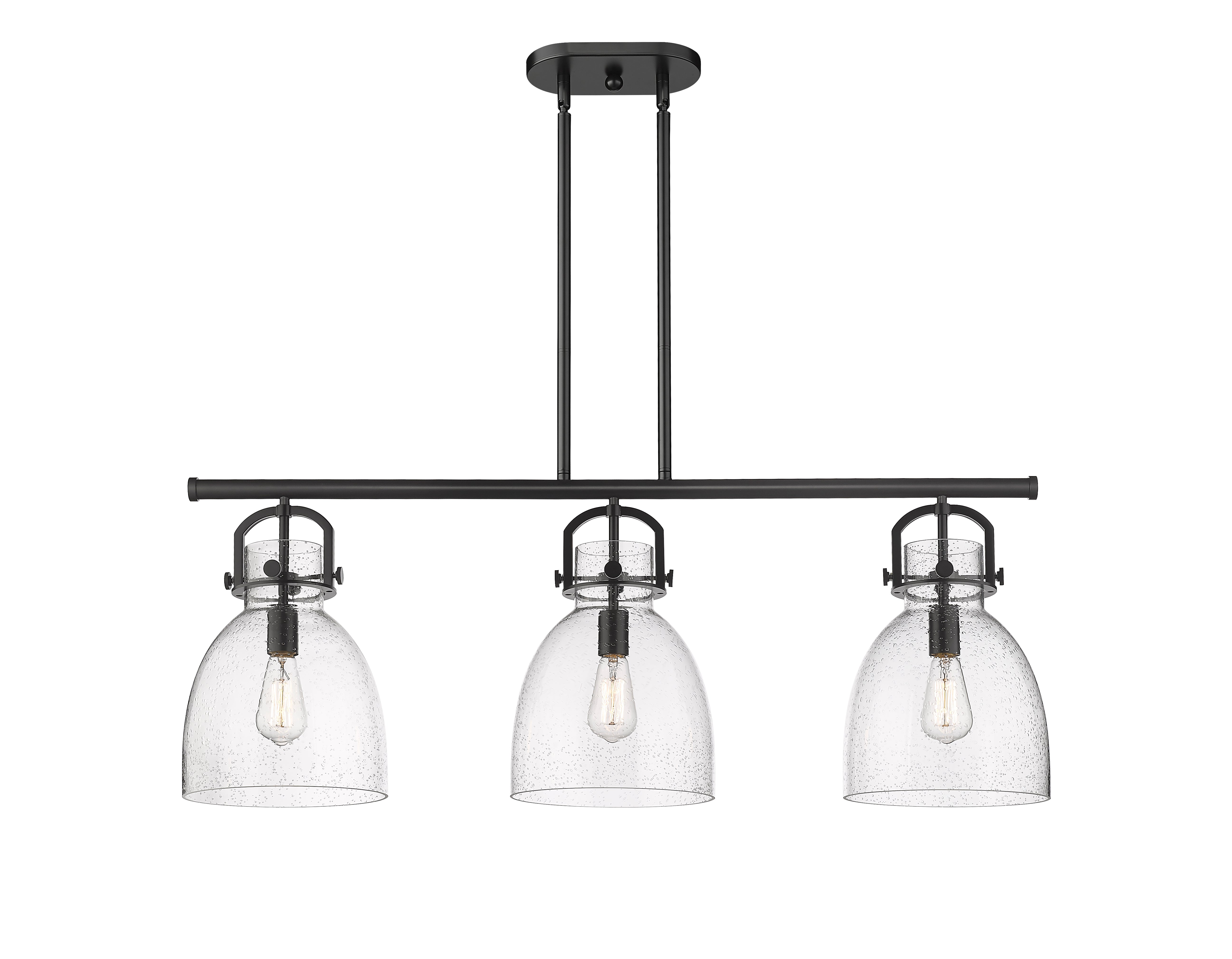 Downtown Urban Island Light Cast Brass