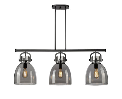 Downtown Urban Island Light Cast Brass