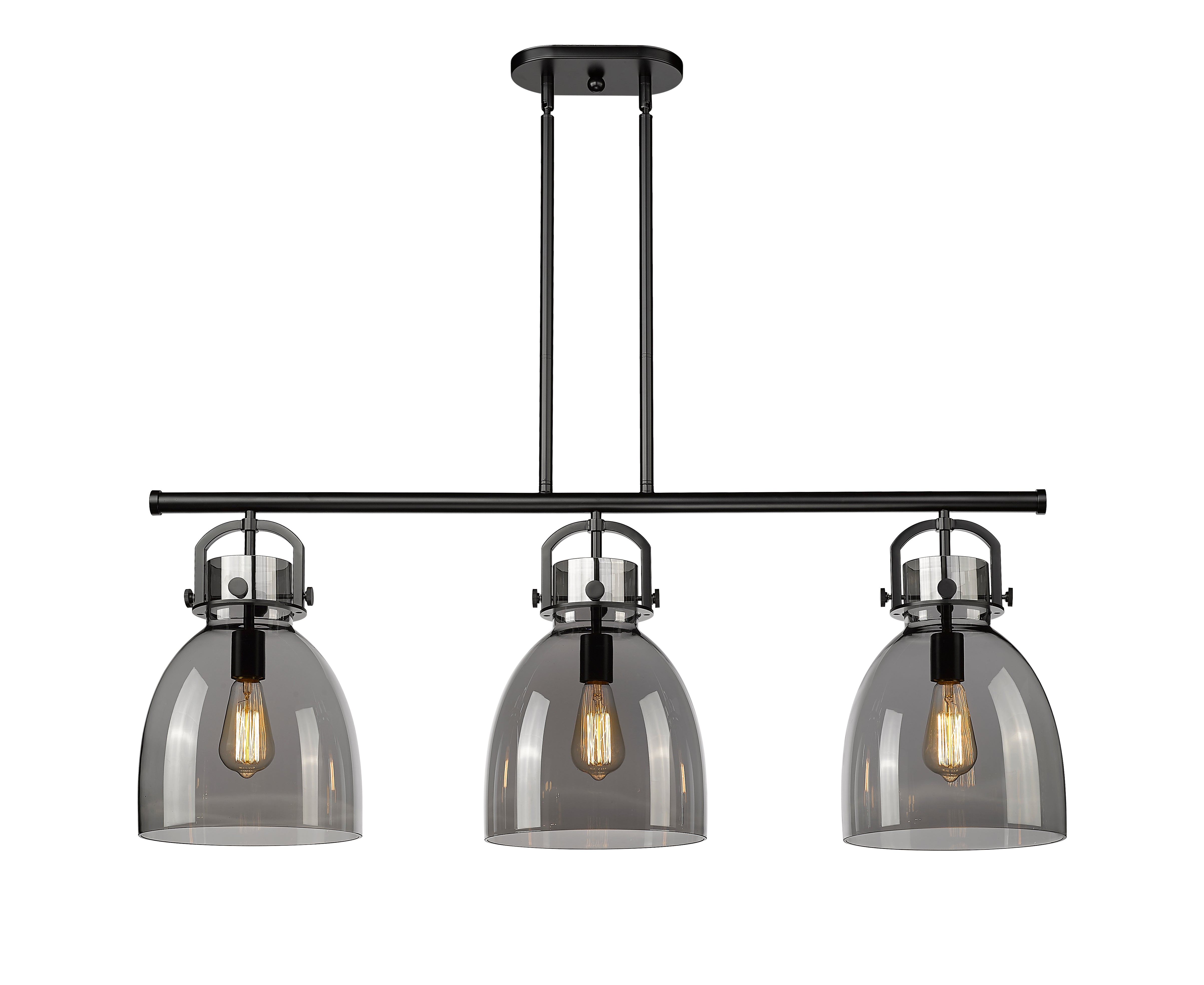 Downtown Urban Island Light Cast Brass