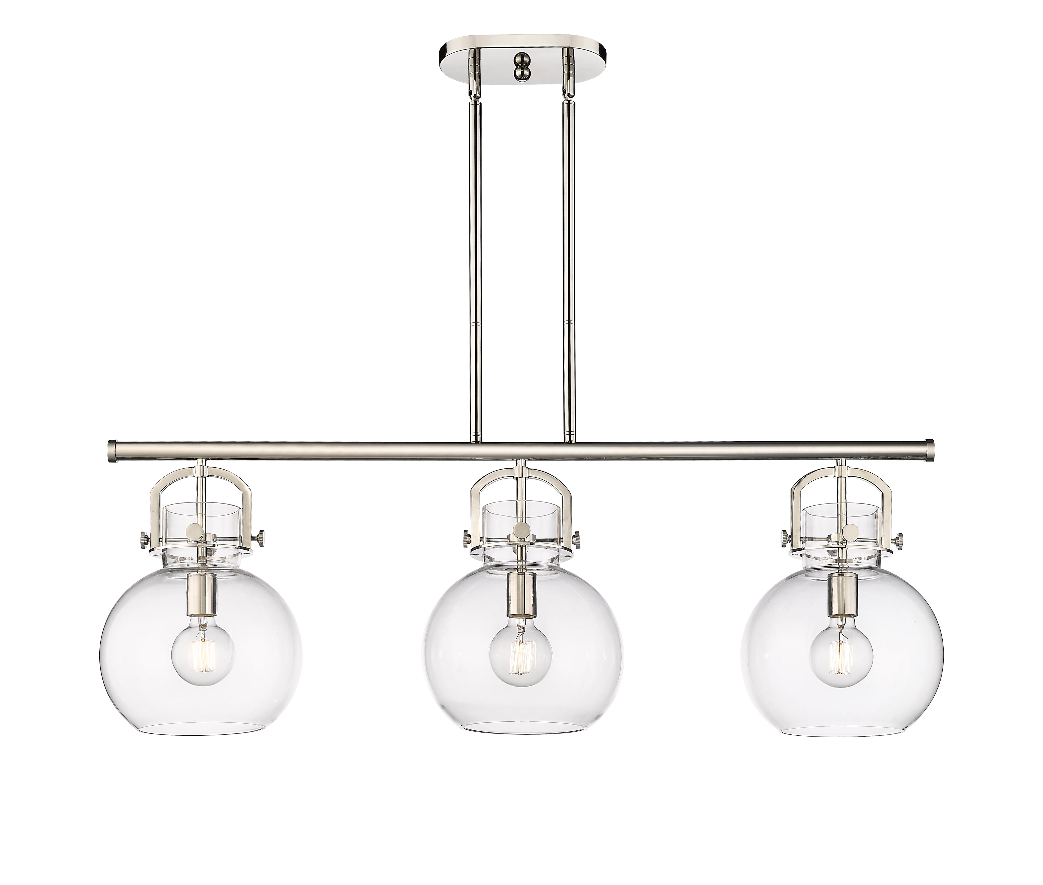 Downtown Urban Island Light Cast Brass