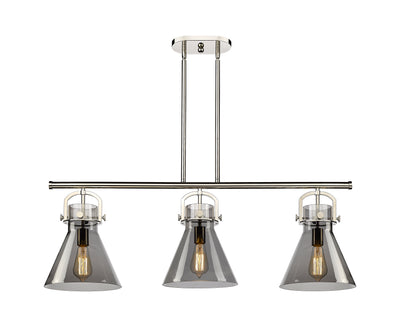Downtown Urban Island Light Cast Brass