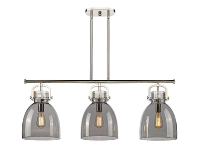 Downtown Urban Island Light Cast Brass