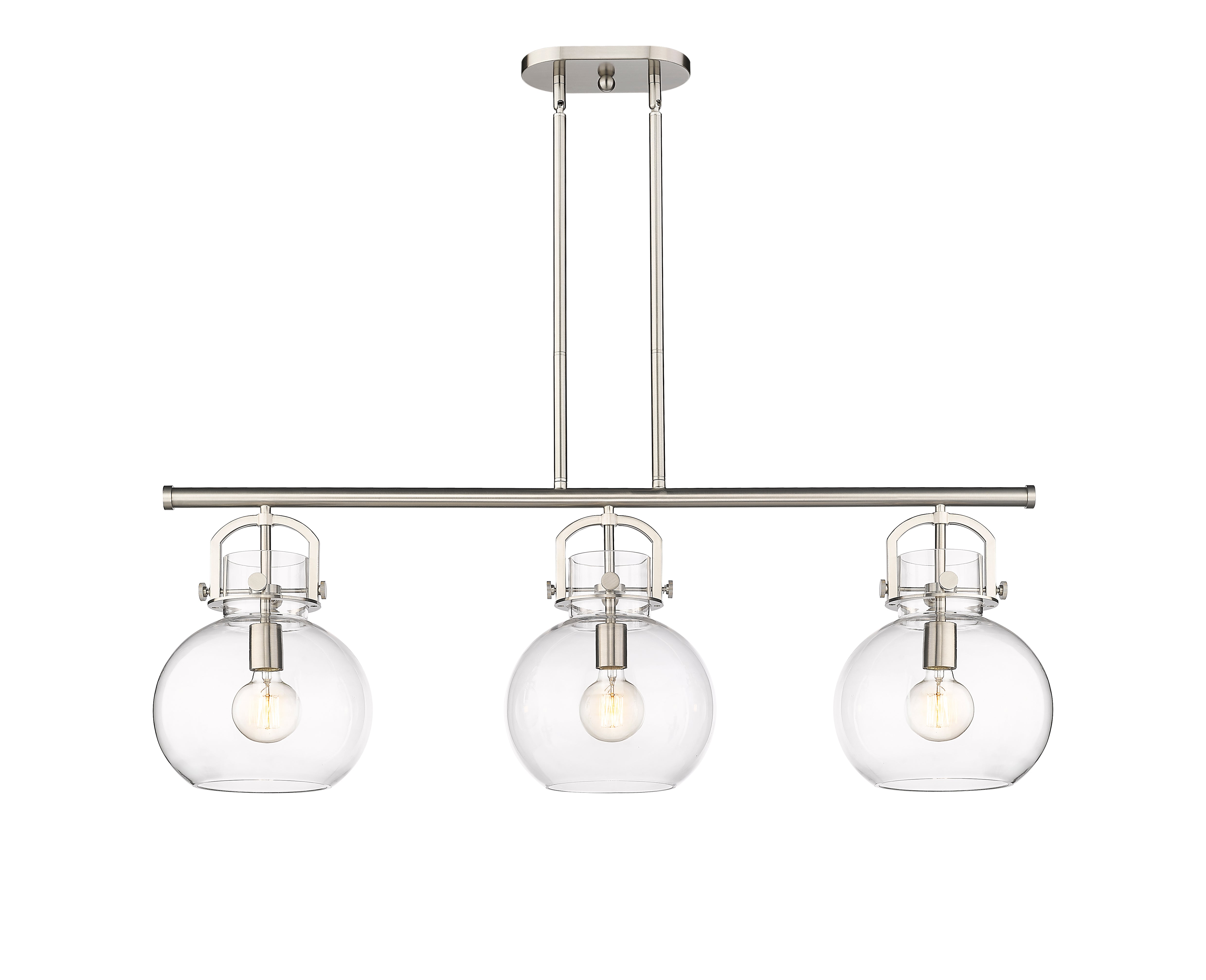 Downtown Urban Island Light Cast Brass