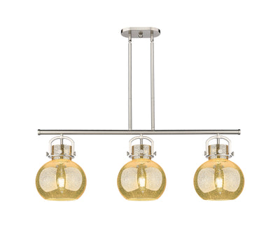 Downtown Urban Island Light Cast Brass