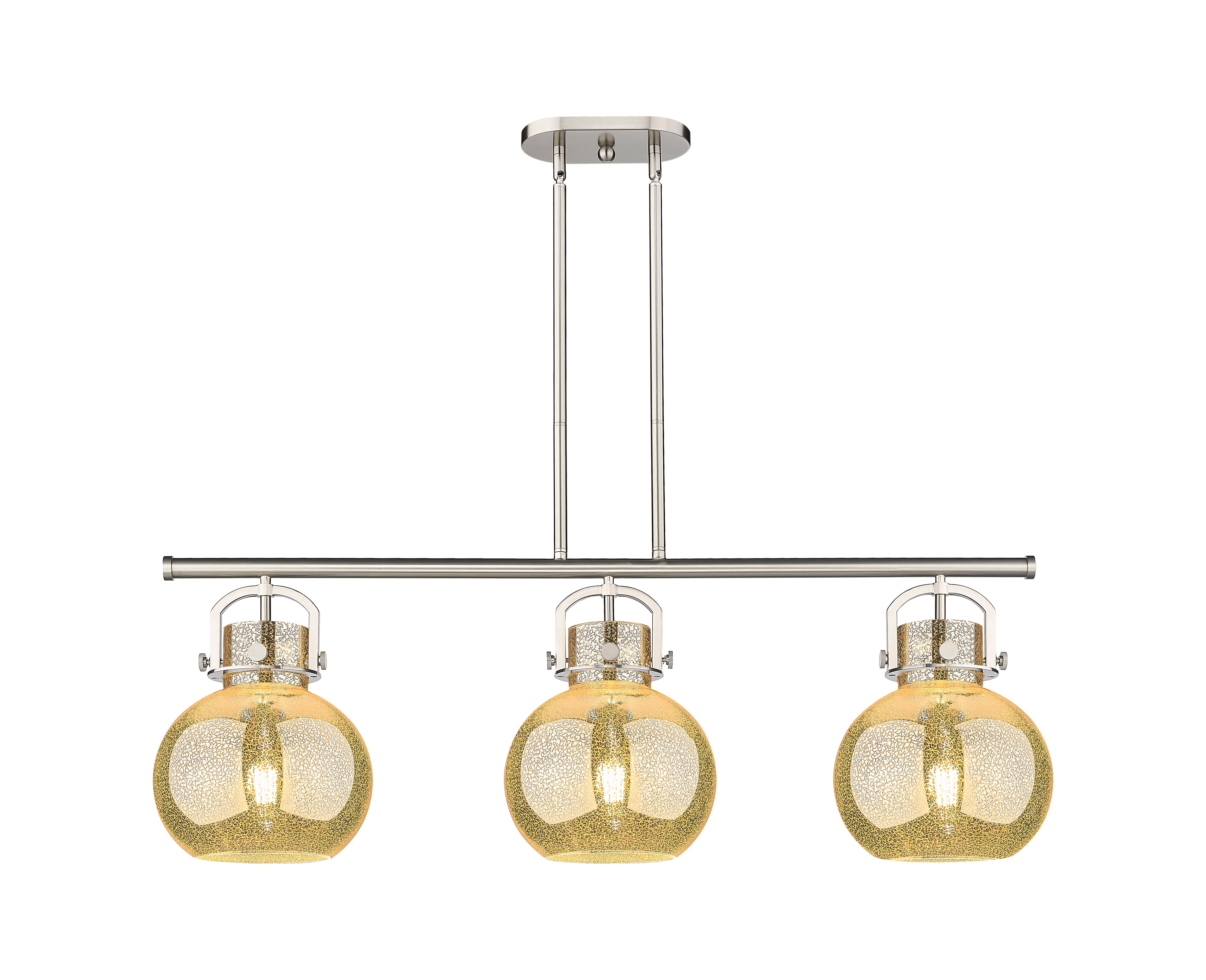 Downtown Urban Island Light Cast Brass