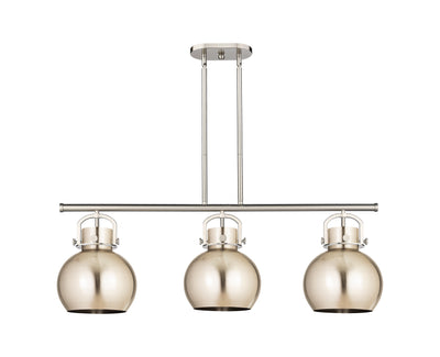 Downtown Urban Island Light Brass Steel