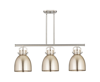 Downtown Urban Island Light Cast Brass