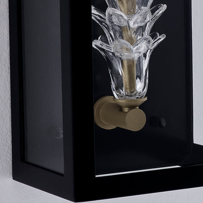 7'' Midsummer 1 Light Matte Black Outdoor Wall Sconce