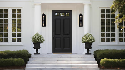 9'' Midsummer 2 Light Matte Black Outdoor Wall Sconce