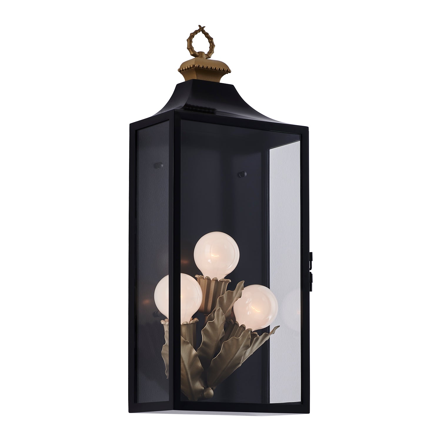 11'' Marge 3 Light Matte Black Outdoor Wall Sconce