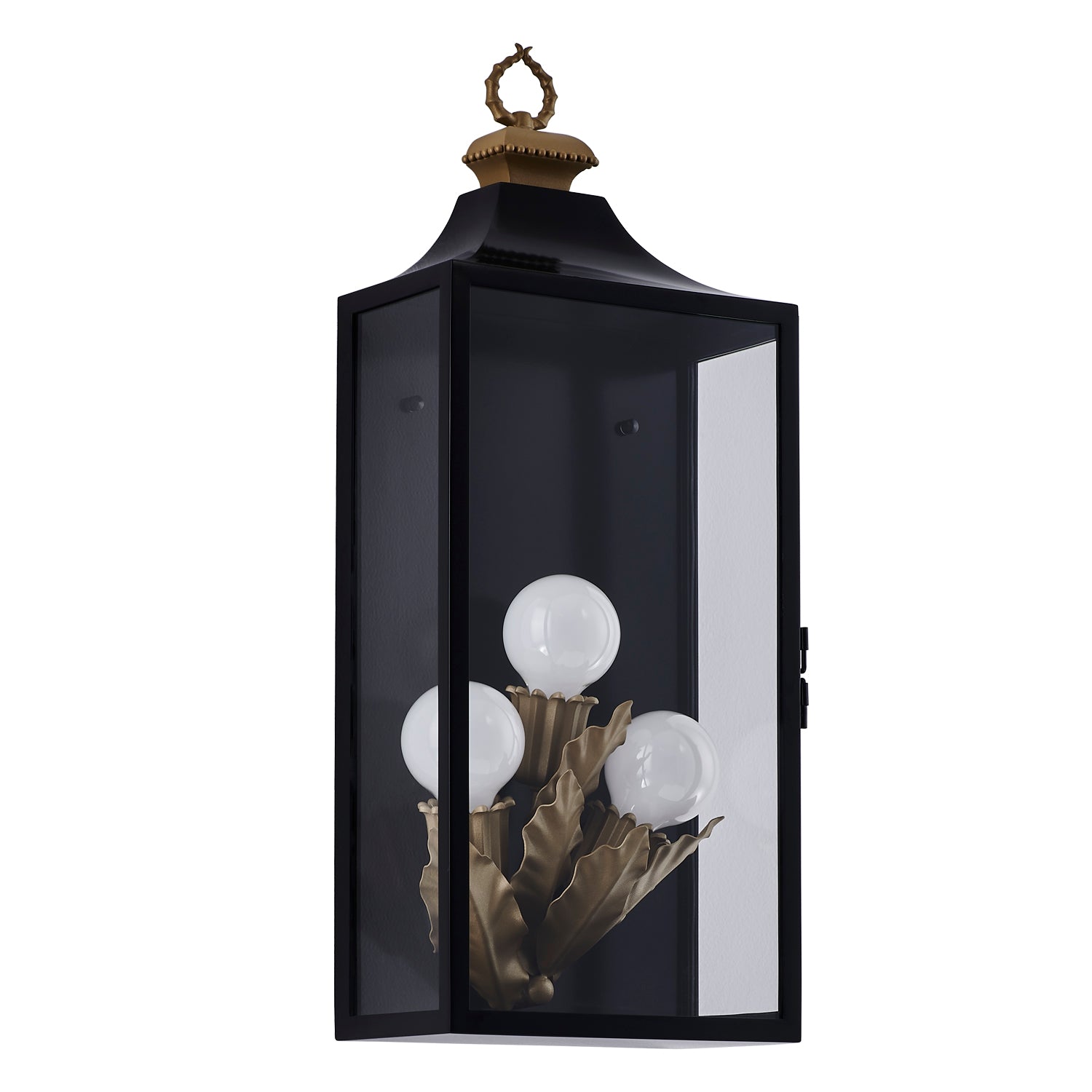 11'' Marge 3 Light Matte Black Outdoor Wall Sconce