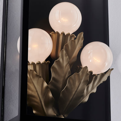 11'' Marge 3 Light Matte Black Outdoor Wall Sconce