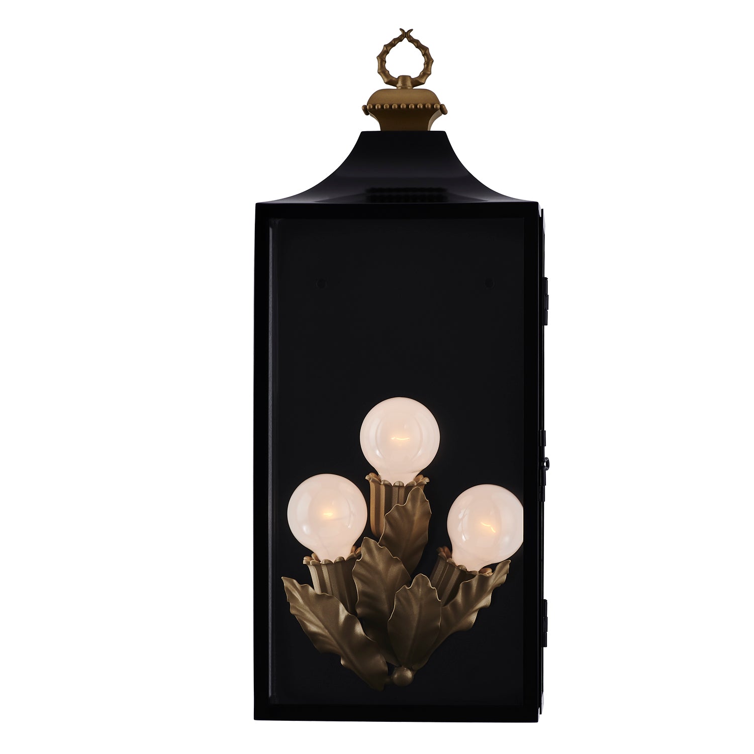 11'' Marge 3 Light Matte Black Outdoor Wall Sconce
