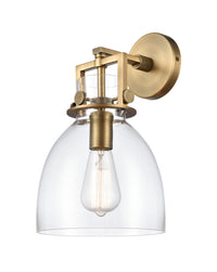 Downtown Urban Sconce Cast Brass 14 Inch