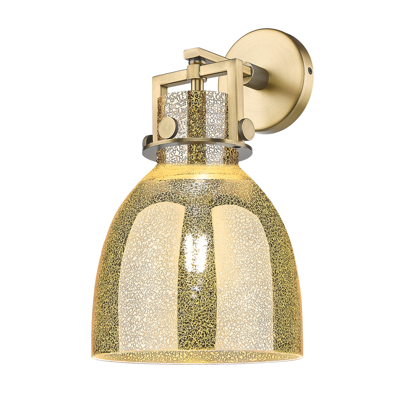 Downtown Urban Sconce Cast Brass 14 Inch