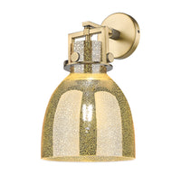 Downtown Urban Sconce Cast Brass 14 Inch