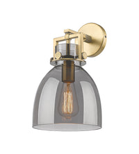 Downtown Urban Sconce Cast Brass 14 Inch