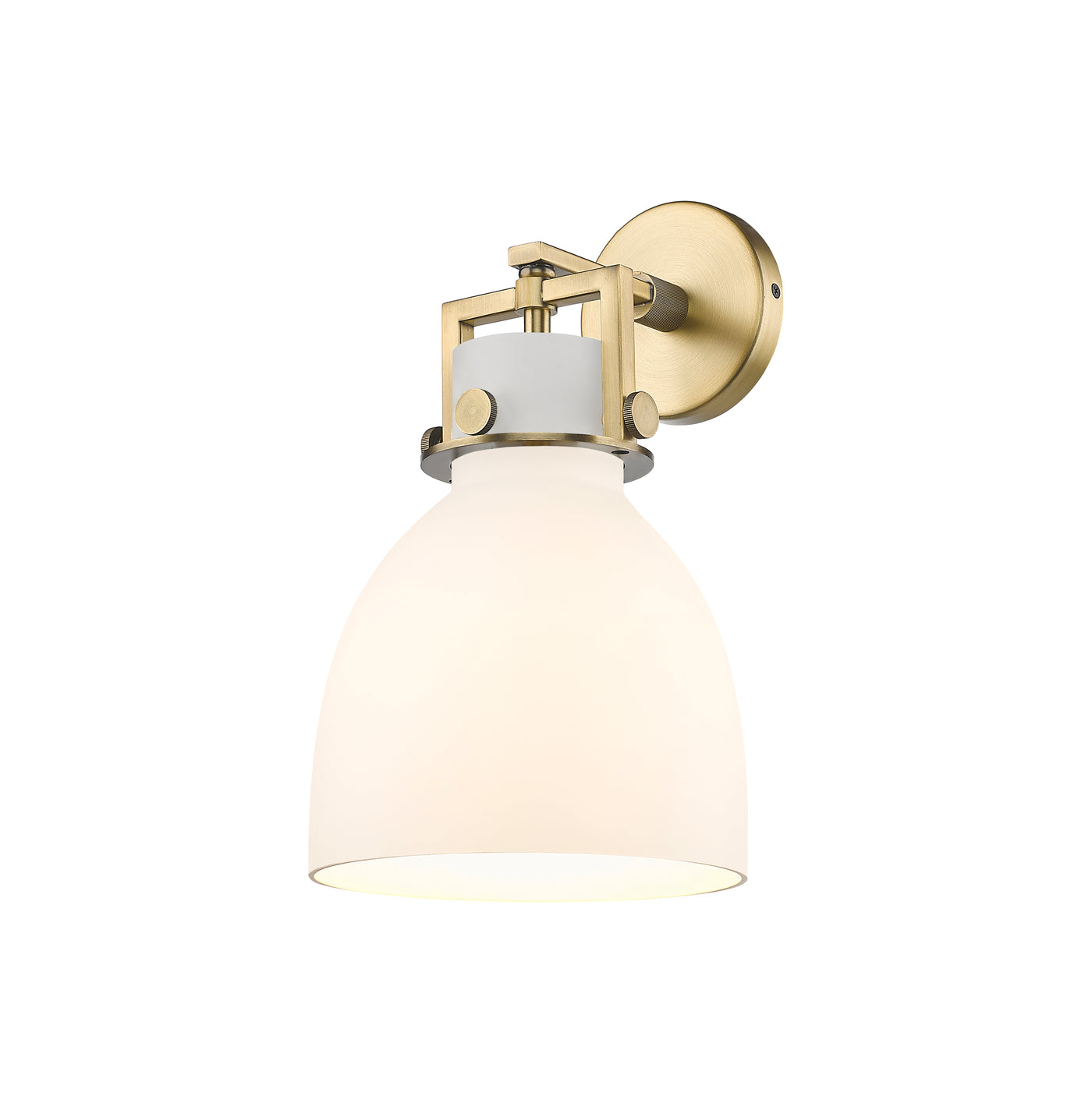 Downtown Urban Sconce Cast Brass 14 Inch