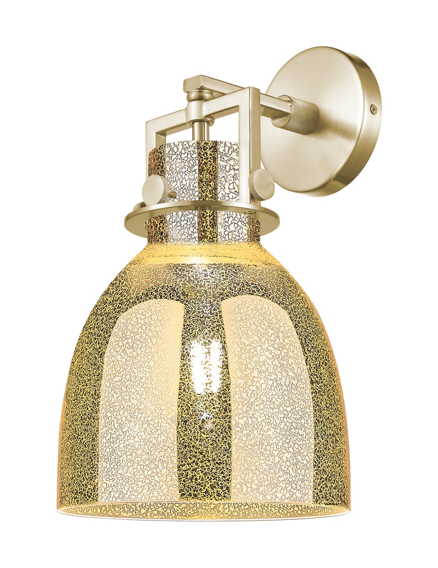 Downtown Urban Sconce Cast Brass 14 Inch