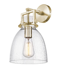 Downtown Urban Sconce Cast Brass 14 Inch