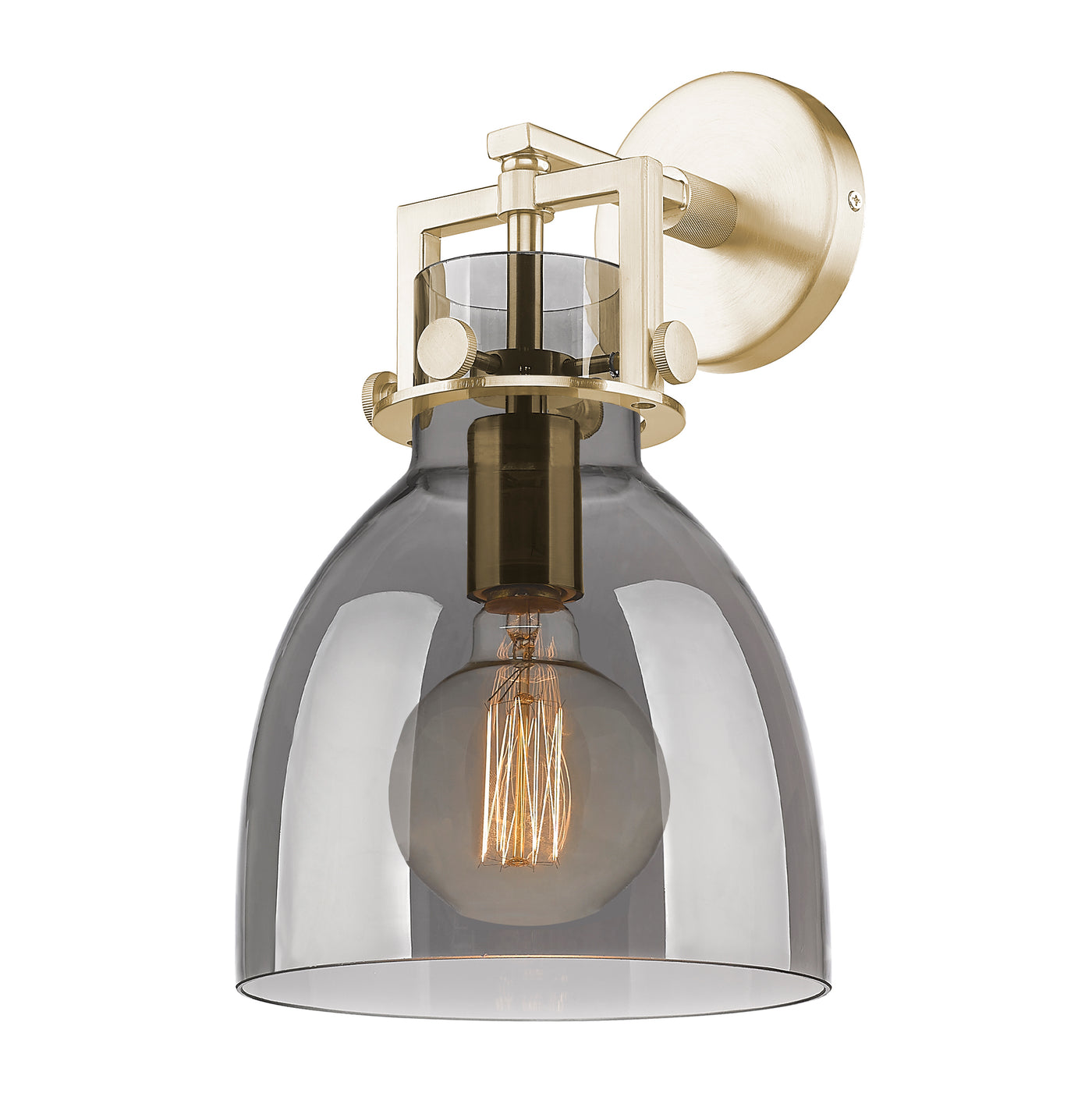 Downtown Urban Sconce Cast Brass 14 Inch