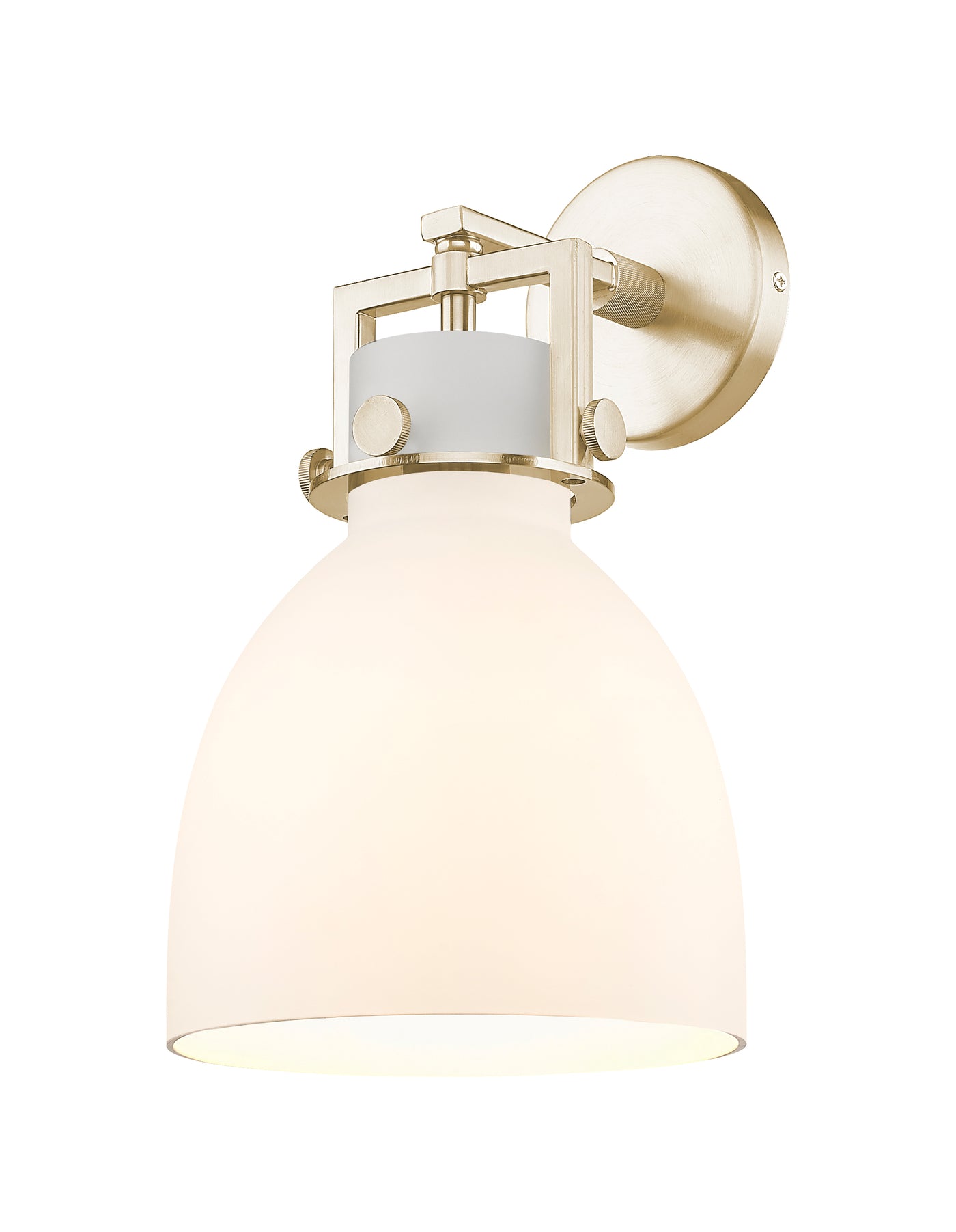 Downtown Urban Sconce Cast Brass 14 Inch