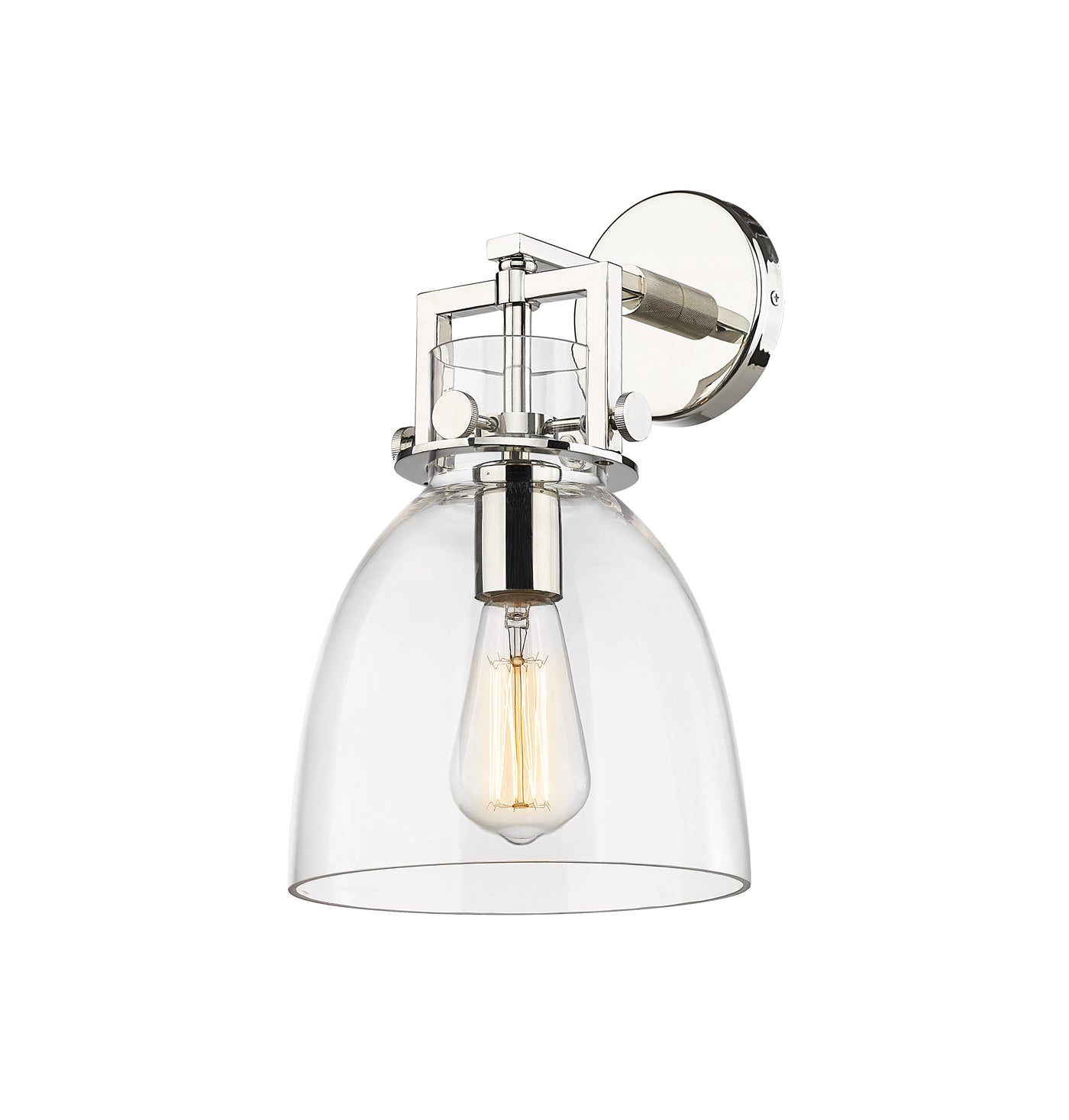 Downtown Urban Sconce Cast Brass 14 Inch