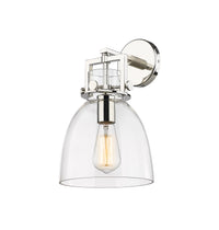 Downtown Urban Sconce Cast Brass 14 Inch