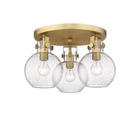 Downtown Semi-Flush Mount Satin Nickel