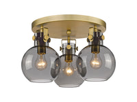 Downtown Semi-Flush Mount Satin Nickel