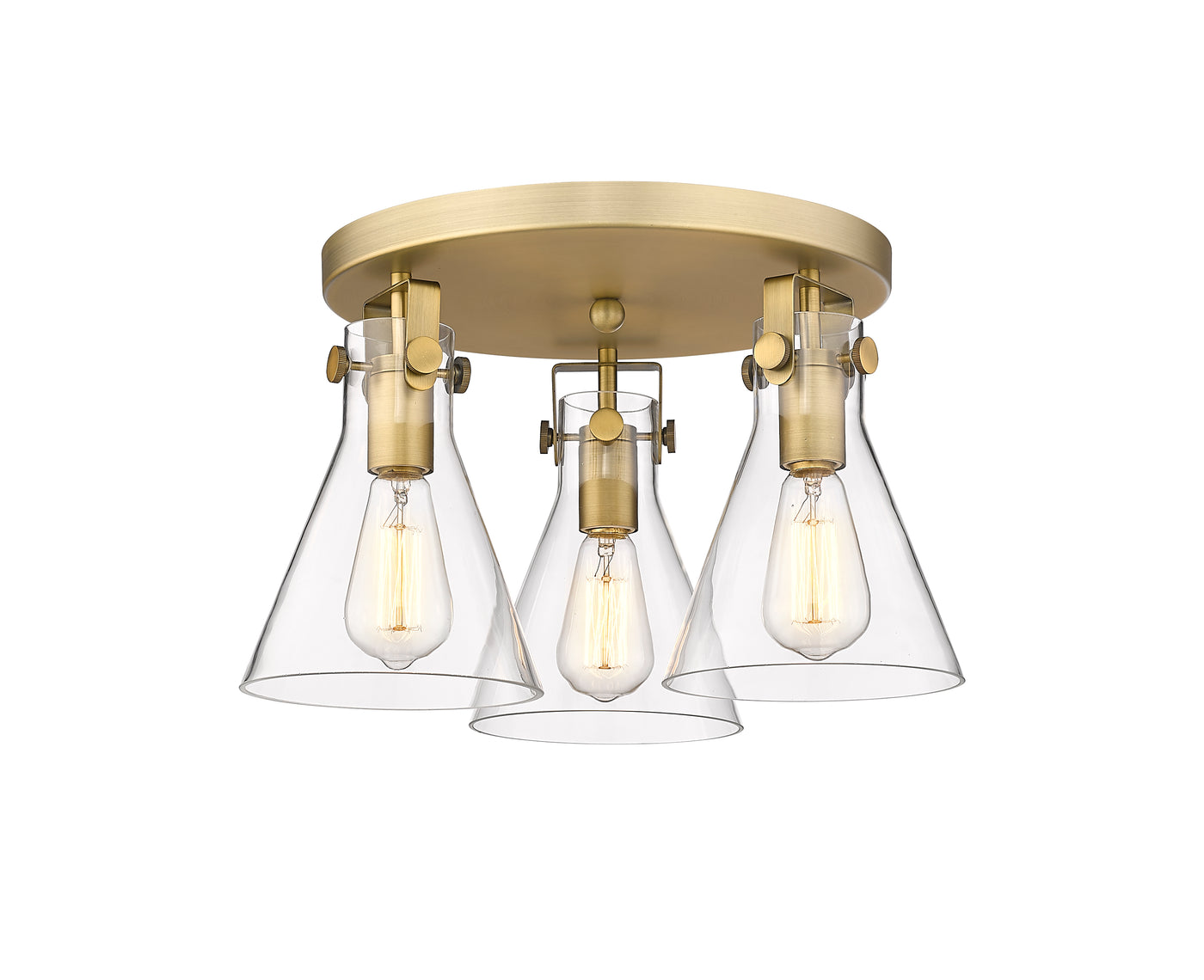 Downtown Semi-Flush Mount Satin Nickel Finish