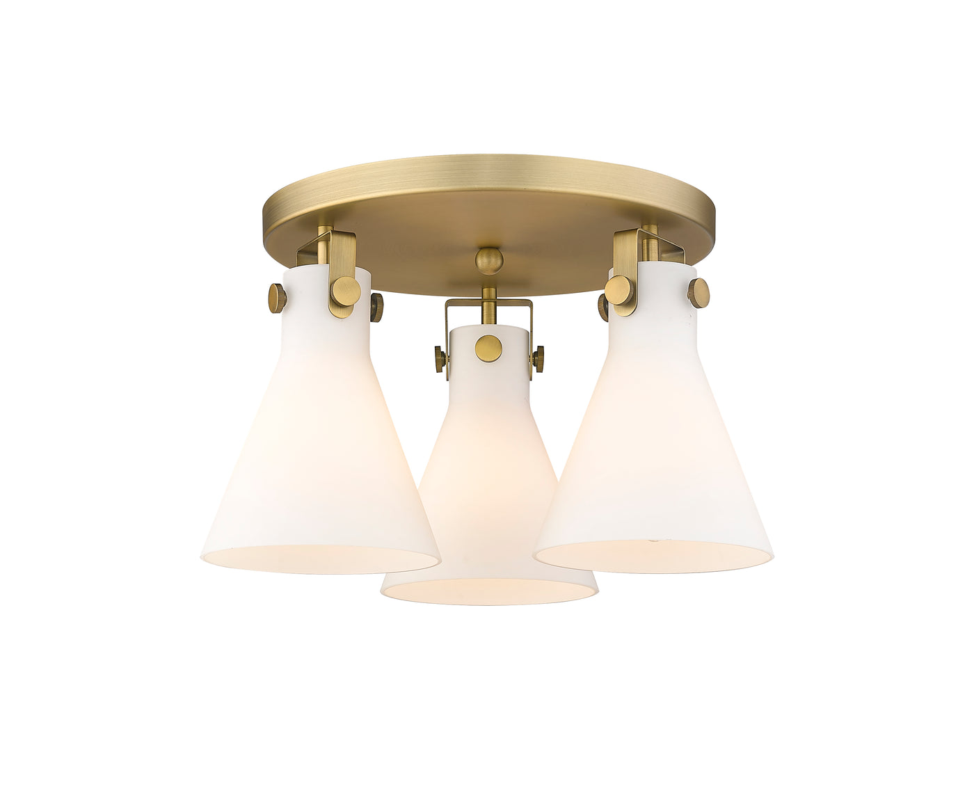 Downtown Semi-Flush Mount Satin Nickel Finish
