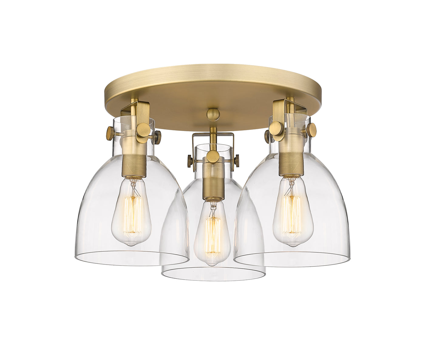 Downtown Semi-Flush Mount Satin Nickel