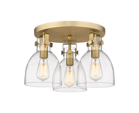 Downtown Semi-Flush Mount Satin Nickel