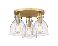Downtown Semi-Flush Mount Satin Nickel