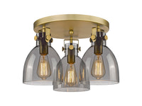 Downtown Semi-Flush Mount Satin Nickel