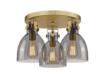 Downtown Semi-Flush Mount Satin Nickel