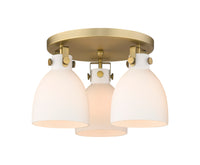 Downtown Semi-Flush Mount Satin Nickel