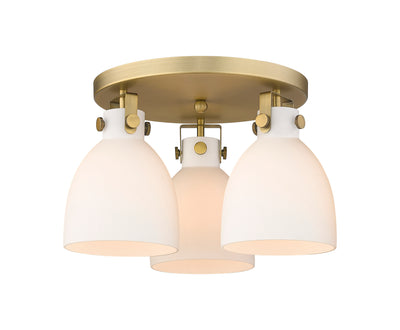 Downtown Semi-Flush Mount Satin Nickel