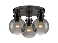 Downtown Semi-Flush Mount Satin Nickel