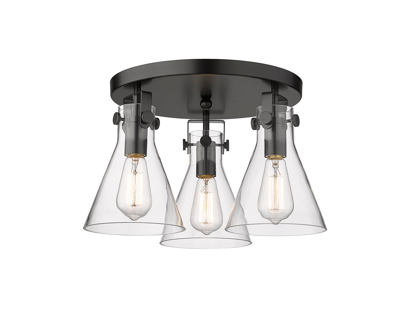 Downtown Semi-Flush Mount Satin Nickel Finish