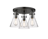 Downtown Semi-Flush Mount Satin Nickel Finish