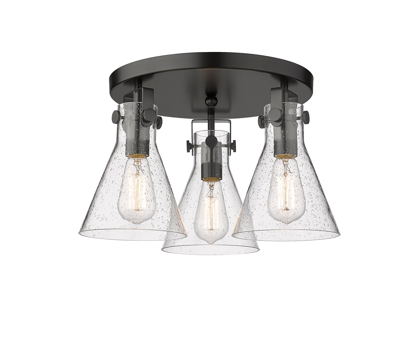 Downtown Semi-Flush Mount Satin Nickel Finish