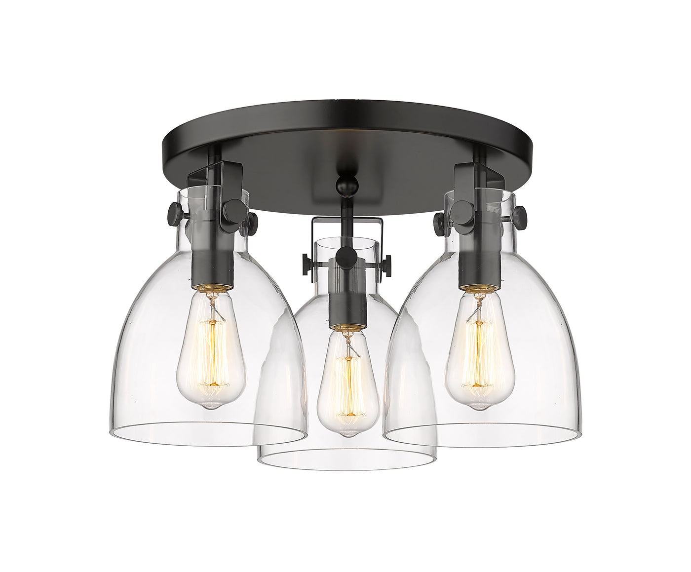 Downtown Semi-Flush Mount Satin Nickel